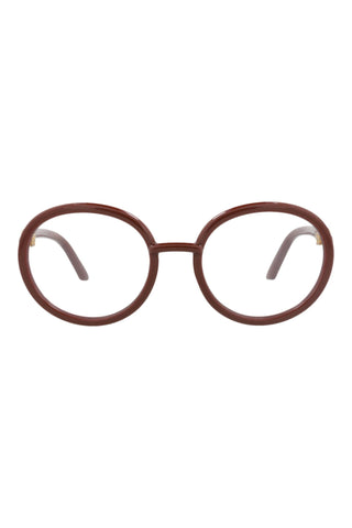 Gucci   Red Brown Eyeglasses
