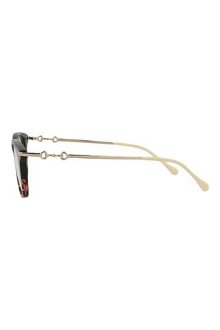 Gucci  Block  Military Green/Mid Havana Eyeglasses
