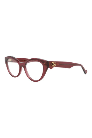 Gucci  TRANSPARENT RUSSET BURGUNDY Eyeglasses