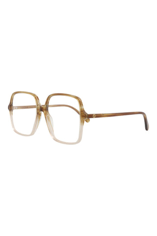 Gucci  Striped Gradient Brown Havana Eyeglasses