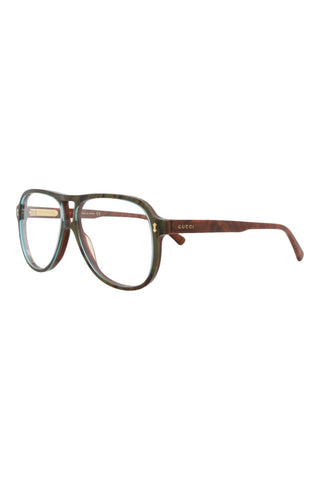 Gucci  BILAYER TRANSPARENT TURQUOISE/RADICA Eyeglasses