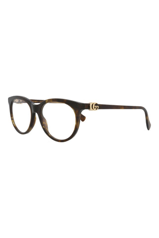 Gucci  Dark Brown Havana Eyeglasses