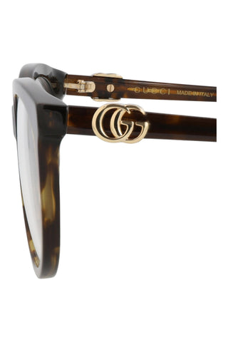 Gucci  Dark Brown Havana Eyeglasses