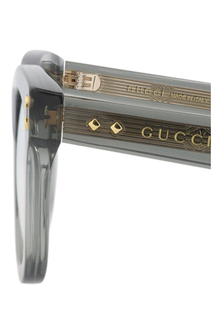 Gucci  Transparent Dark Gray Eyeglasses