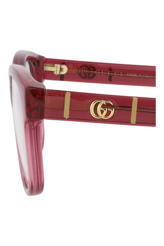 Gucci  TRANSPARENT RED ROSE Eyeglasses