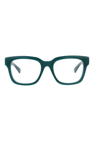 Gucci  GLOSSY BILAYER PETROL/GREEN Eyeglasses