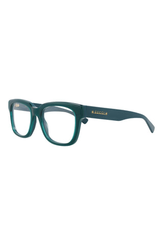 Gucci  GLOSSY BILAYER PETROL/GREEN Eyeglasses