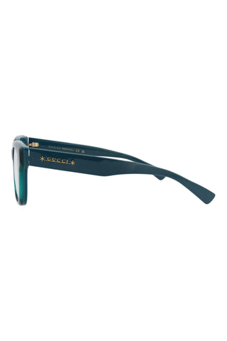 Gucci  GLOSSY BILAYER PETROL/GREEN Eyeglasses