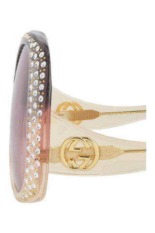Gucci  Transparent Trilayer Gray/Light Pink/Light Yellow Sunglasses