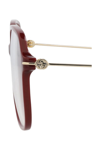Gucci  Burgundy Eyeglasses