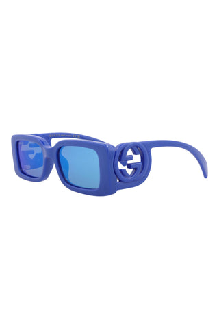 Gucci  METALLIC BLUE Sunglasses