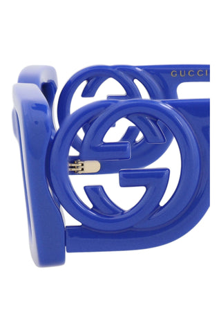 Gucci  METALLIC BLUE Sunglasses