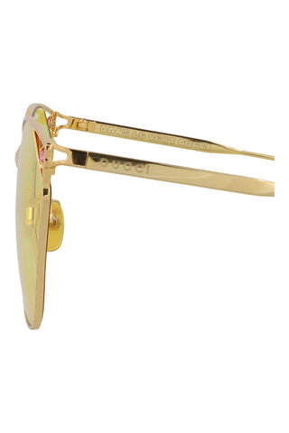 Gucci  Yellow Gold Sunglasses
