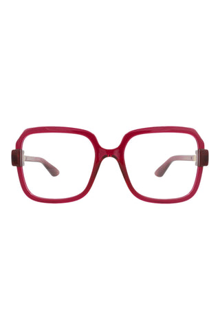 Gucci  TRANSPARENT DARK CYCLAMEN Eyeglasses