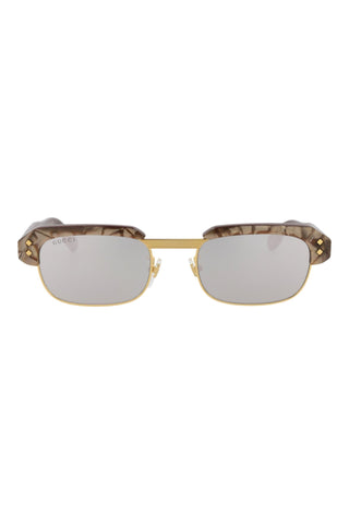 Gucci  Bilayer Top Caramel MOP/ Brown Sunglasses
