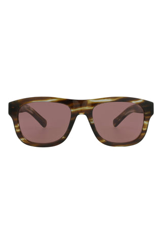Gucci  Striated Green Havana Sunglasses