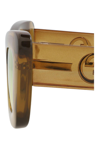 Gucci  Transparent Honey Brown Sunglasses