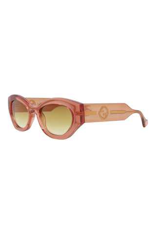 Gucci  Transparent Amber Brown Sunglasses
