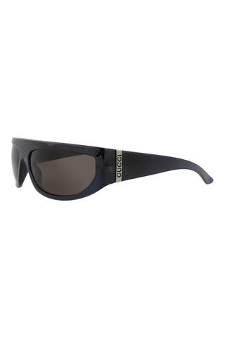Gucci  Transparent Cobalt Blue Sunglasses