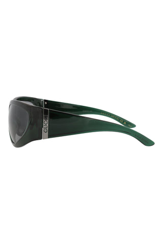 Gucci  Transparent Green Sunglasses