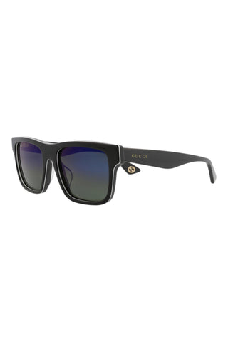 Gucci   Trilayer Black/White/Grey Sunglasses