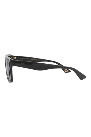 Gucci   Trilayer Black/White/Grey Sunglasses