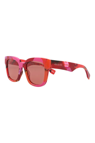 Gucci  RED + PINK HAVANA Sunglasses