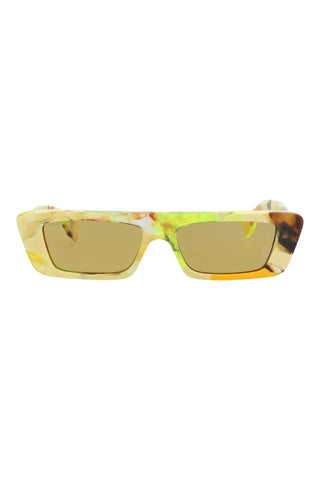 Gucci  YELLOW + BROWN HAVANA Sunglasses