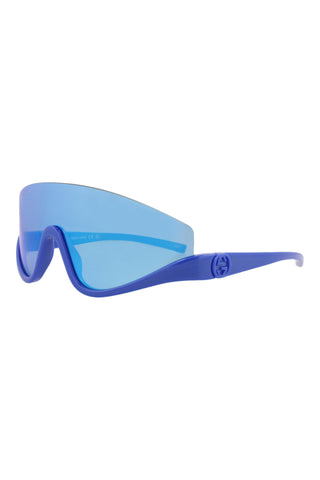 Gucci  Metallic Blue Sunglasses
