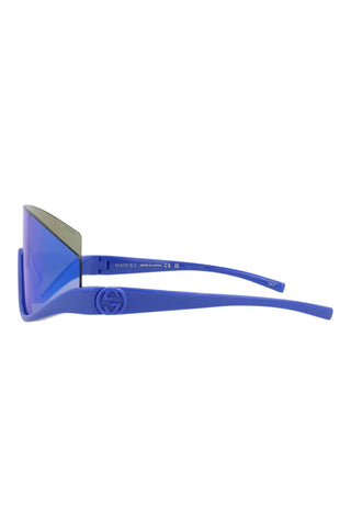 Gucci  Metallic Blue Sunglasses