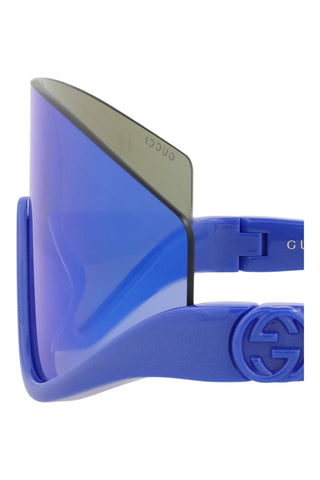 Gucci  Metallic Blue Sunglasses