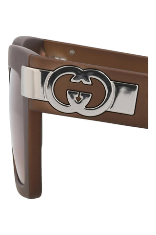 Gucci Matte Pearl Brown Sunglasses
