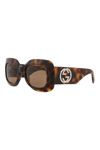Gucci  Medium Brown Havana Sunglasses