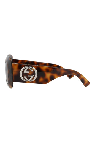 Gucci  Medium Brown Havana Sunglasses