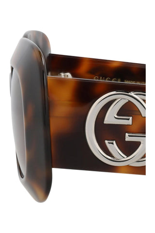 Gucci  Medium Brown Havana Sunglasses