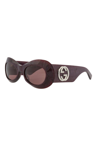 Gucci  Violet Cosmic Glitter Sunglasses