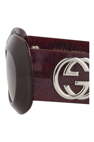 Gucci  Violet Cosmic Glitter Sunglasses