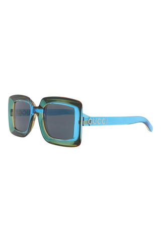 Gucci  TRANSPARENT NEON LIGHT BLUE/MANDARIN Sunglasses