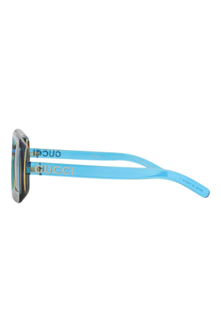 Gucci  TRANSPARENT NEON LIGHT BLUE/MANDARIN Sunglasses