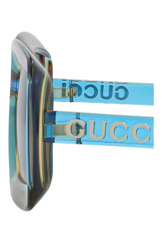 Gucci  TRANSPARENT NEON LIGHT BLUE/MANDARIN Sunglasses