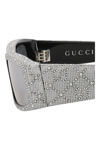 Gucci  BLACK/SILVER/CRYSTAL STRASS Sunglasses