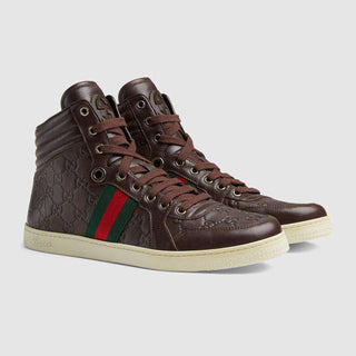 GUCCI Hightop Mens Sneakers Mir Soft Guccisima (GGM4101)-AmbrogioShoes
