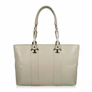 Tory Burch Handbag Nico East/West Tote Leather Ivory (TB202)