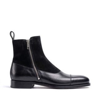 Ambrogio Luca Suede & Leather Monk-Strap Boot