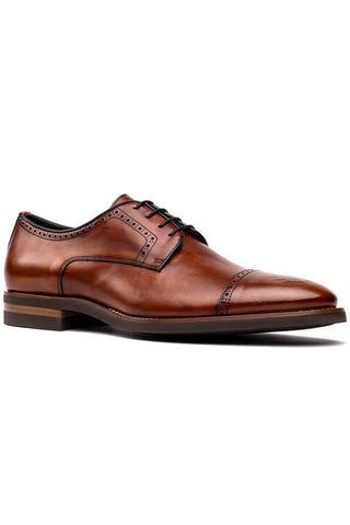 Giovanni Leather Derby - Cognac-Dellamoda