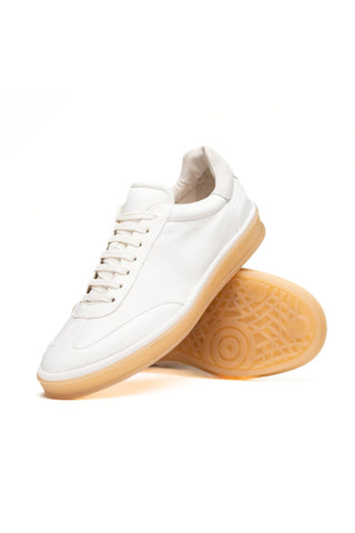 Gotti Suede Sneaker - White-Dellamoda