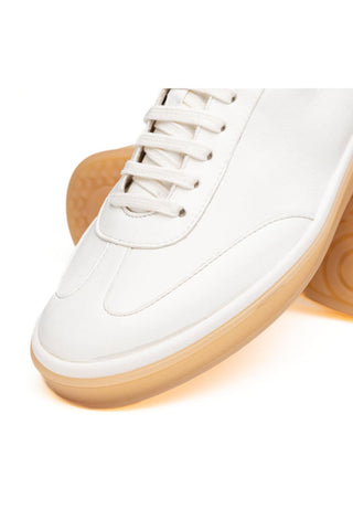 Gotti Suede Sneaker - White-Dellamoda