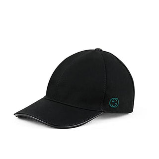 Gucci 387554 Black Cotton Fabric Baseball Cap Hats (GGH1003)-AmbrogioShoes