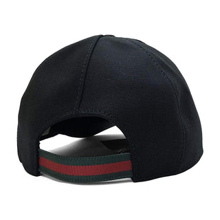 Gucci 387554 Unisex Black Cotton Fabric Baseball Cap Hats (GGH1003)-AmbrogioShoes