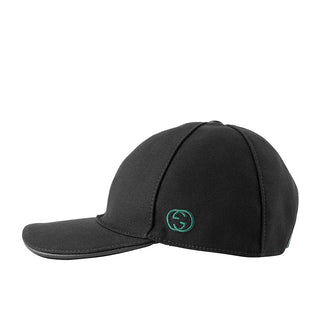 Gucci 387554 Black Cotton Fabric Baseball Cap Hats (GGH1003)-AmbrogioShoes